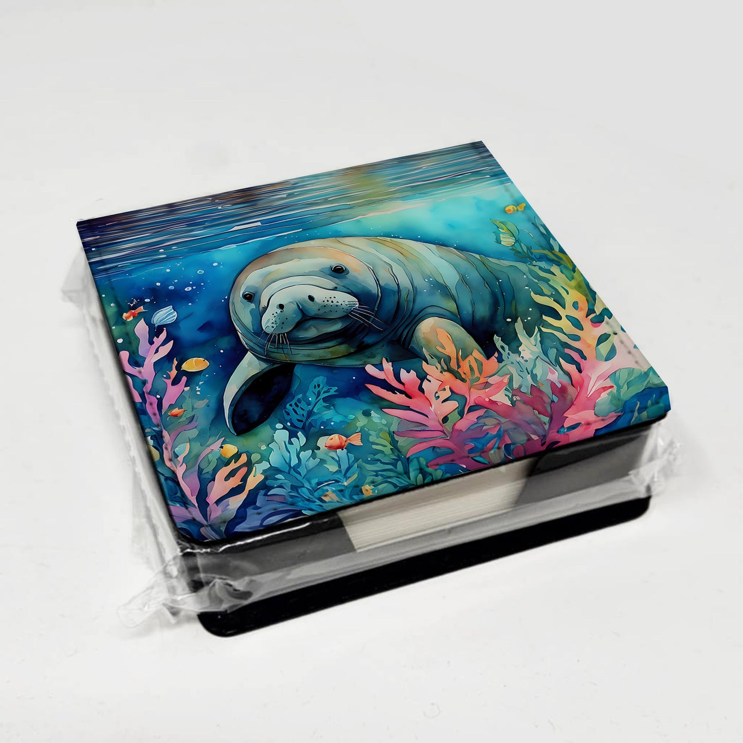 Manatee PU Leather Note Paper Holder