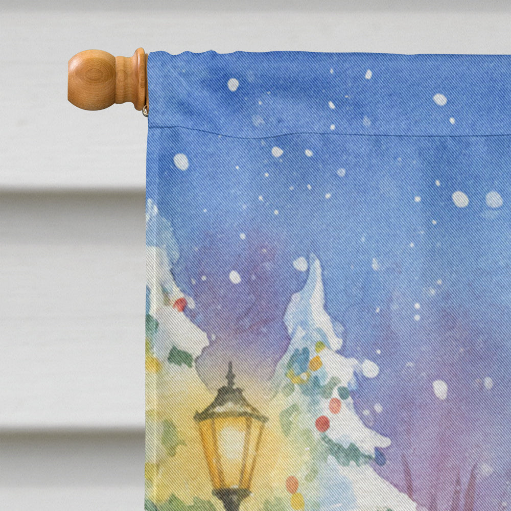 Egret with Santa Claus House Flag