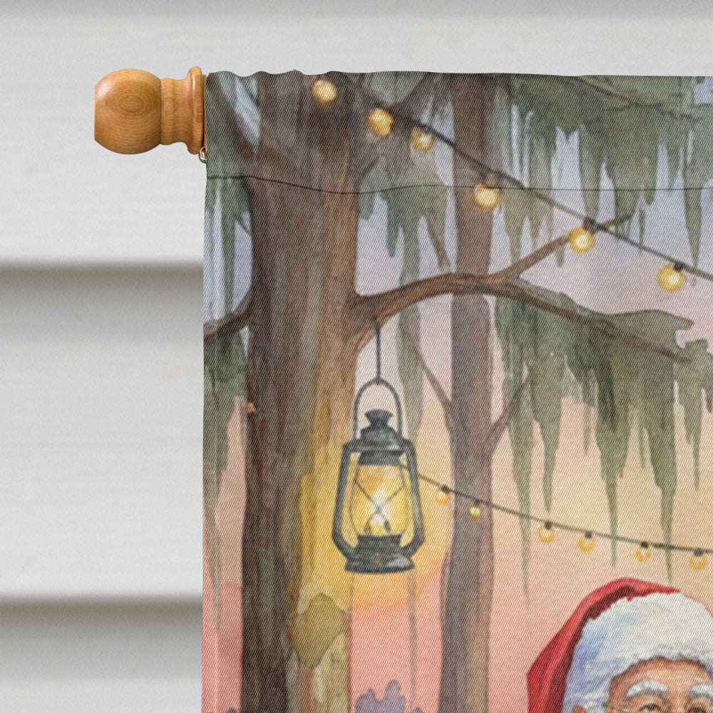 Cajun Santa Claus Cooking Gumbo Christmas House Flag