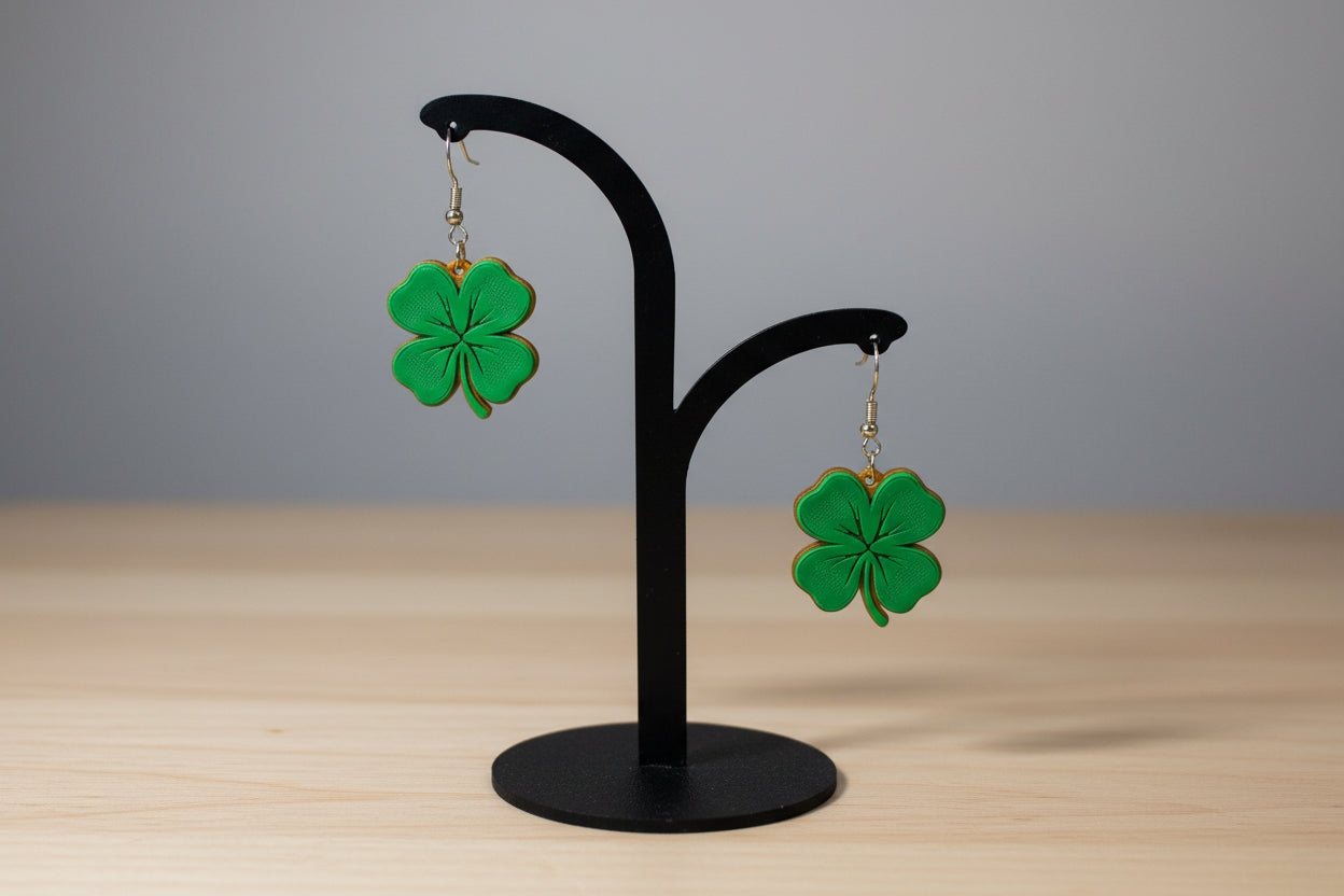 Lucky Clover Drop Earrings