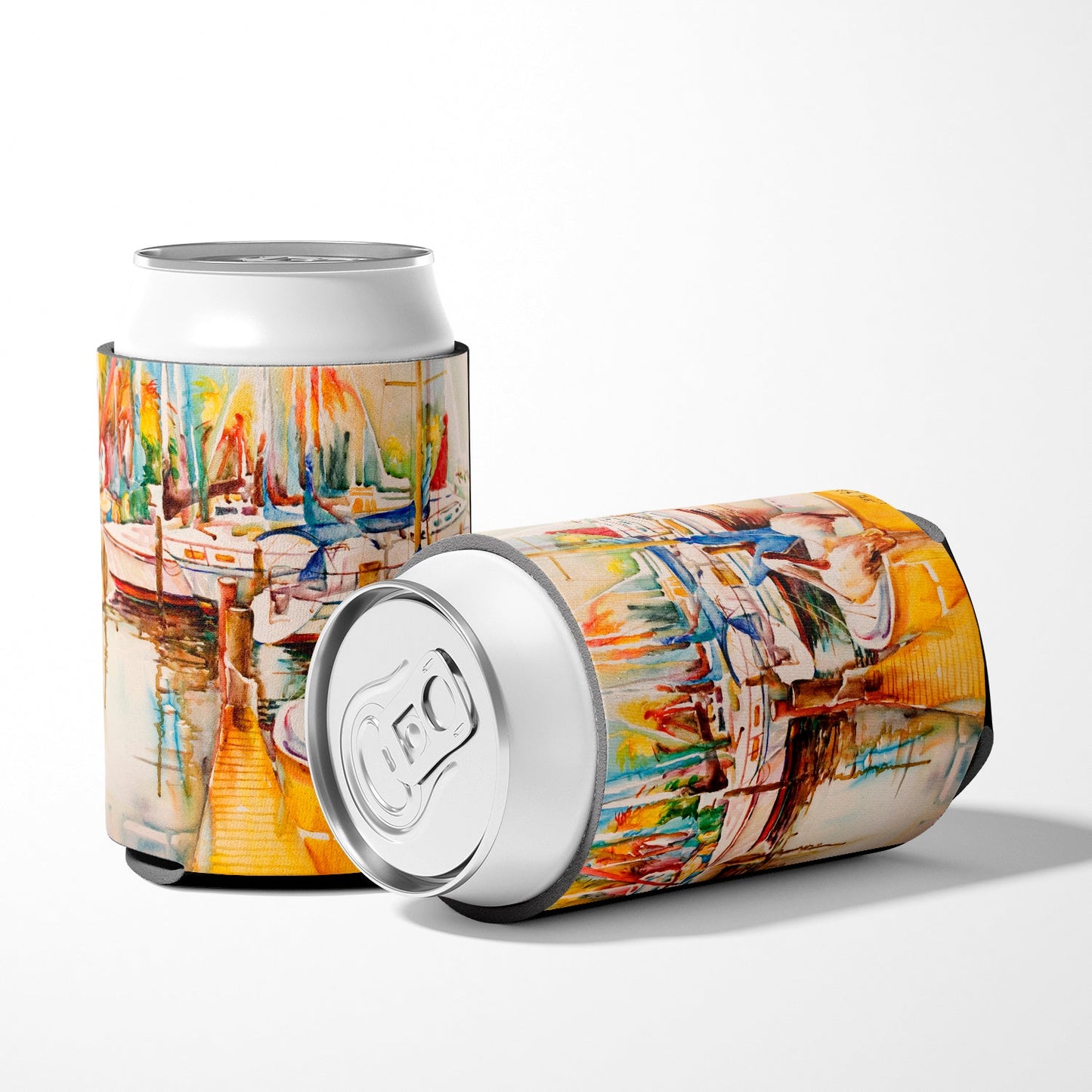 Pelicans and Sailboats Can or Bottle Hugger JMK1238CC