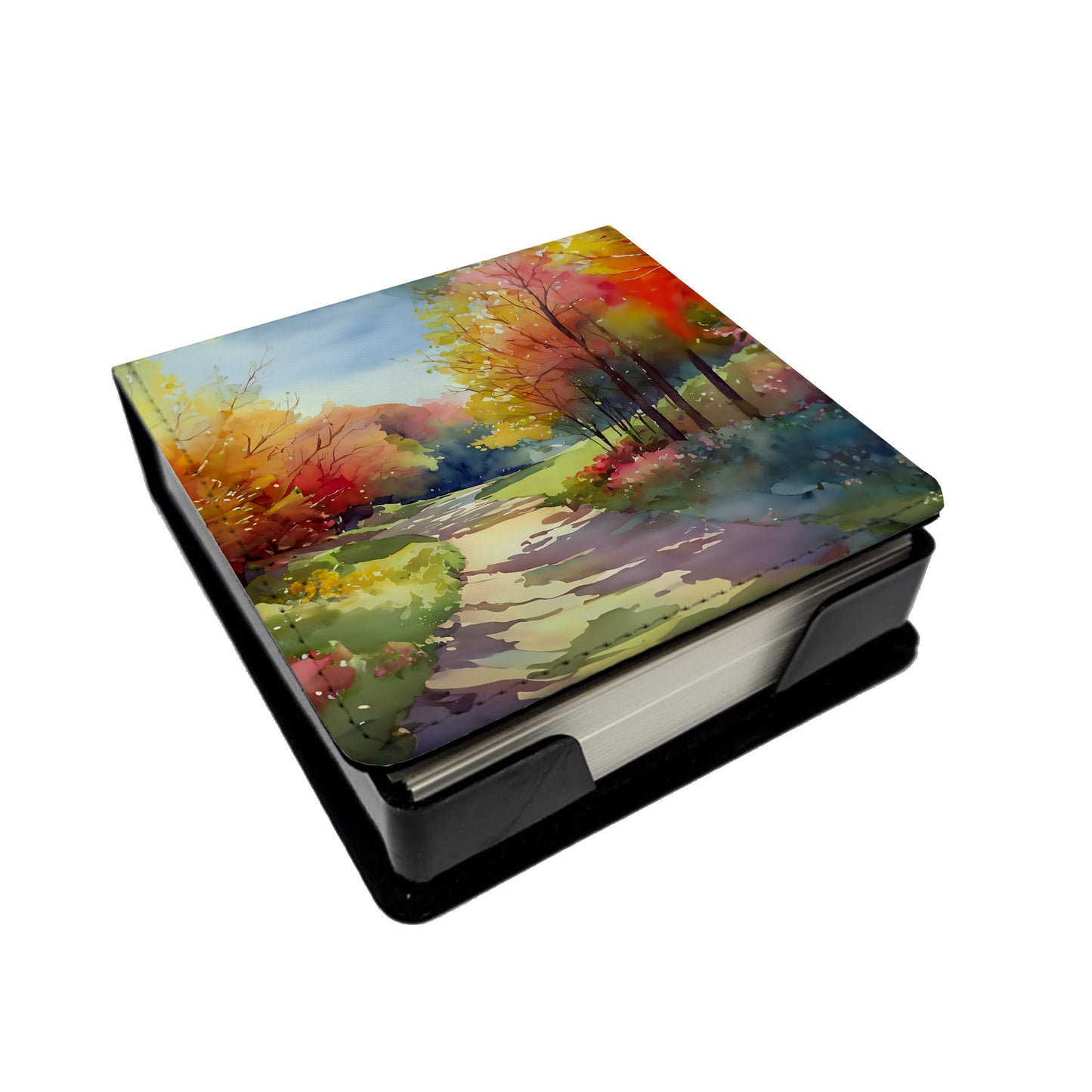 North Carolina Dogwoods in Watercolor PU Leather Note Paper Holder