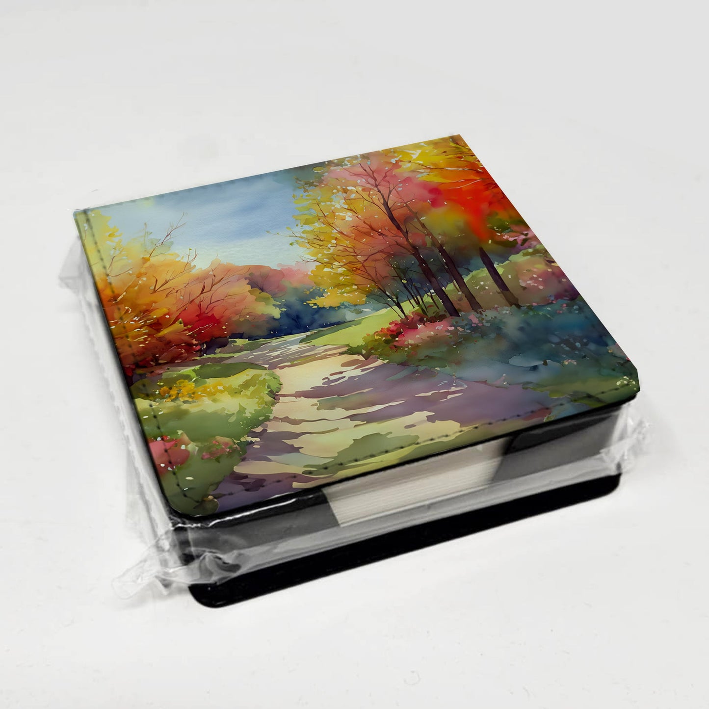 North Carolina Dogwoods in Watercolor PU Leather Note Paper Holder