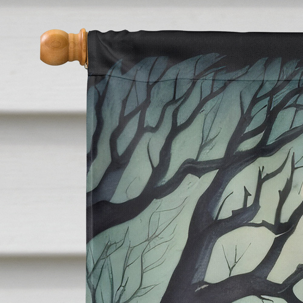 Graveyard Spooky Halloween House Flag
