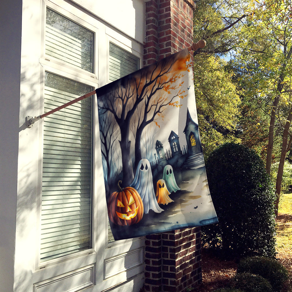 Ghosts Spooky Halloween House Flag