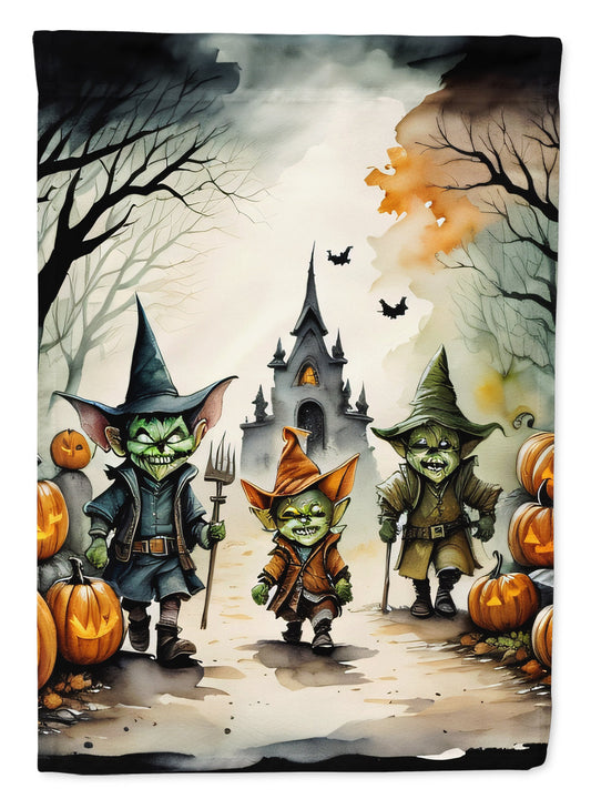 Goblins Spooky Halloween House Flag