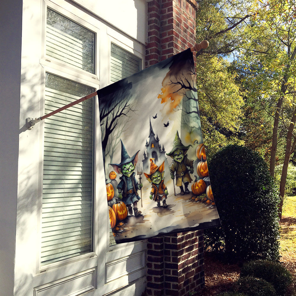 Goblins Spooky Halloween House Flag