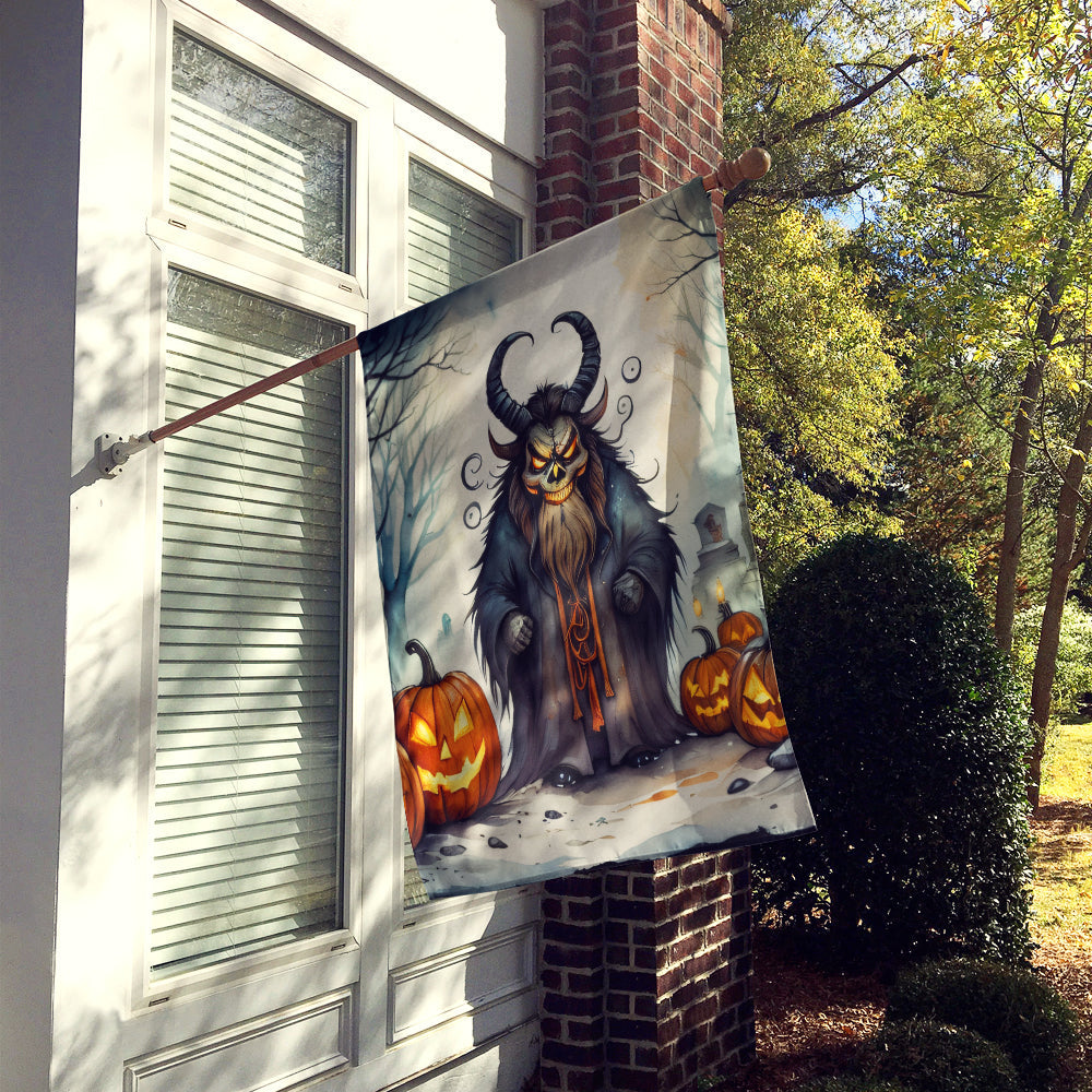Krampus The Christmas Demon Spooky Halloween House Flag