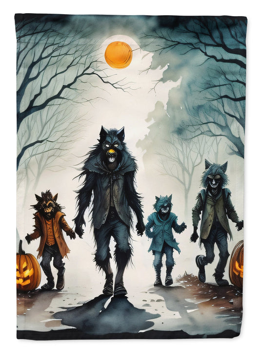 Werewolves Spooky Halloween House Flag