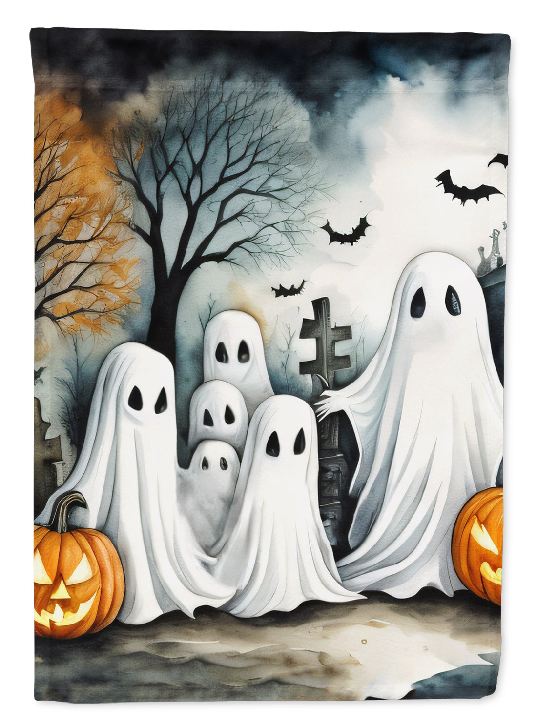 Ghosts Spooky Halloween House Flag