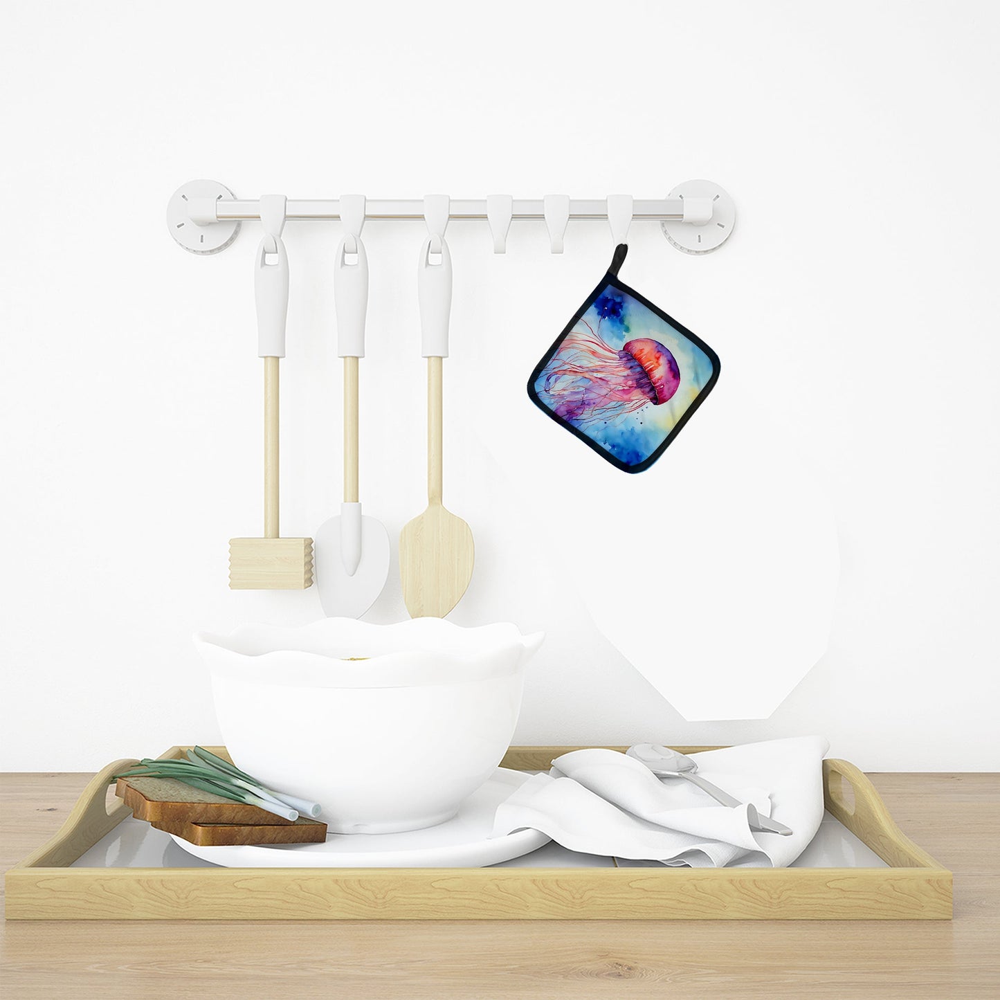 Jellyfish Pot Holders - Set of 2 Decorative Kitchen Helpers | Made in the USA