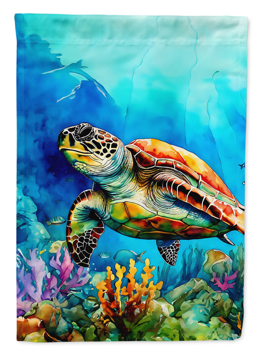 Loggerhead Sea Turtle Garden Flag – Outdoor Decorative Yard Flag