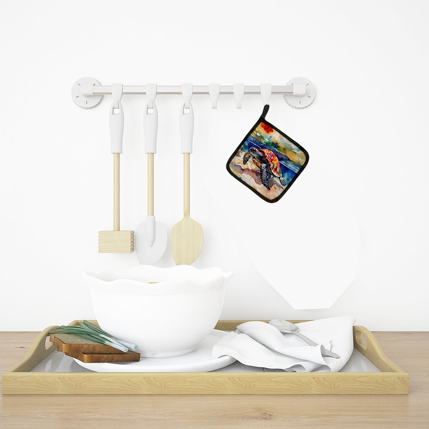 Loggerhead Sea Turtle Pot Holders - Set of 2 Decorative Kitchen Helpers | Made in the USA