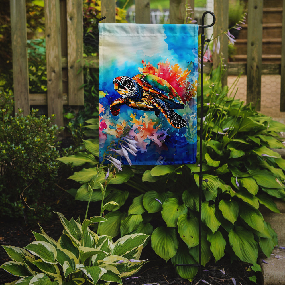 Loggerhead Sea Turtle Garden Flag – Outdoor Decorative Yard Flag