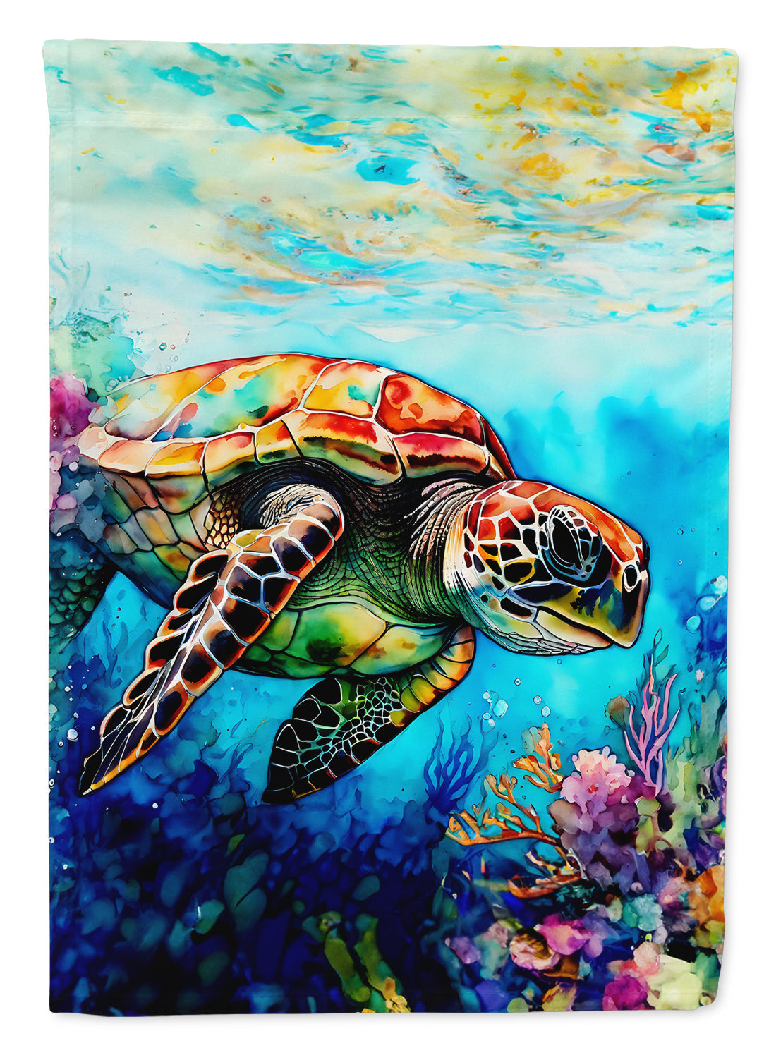 Loggerhead Sea Turtle House Flag