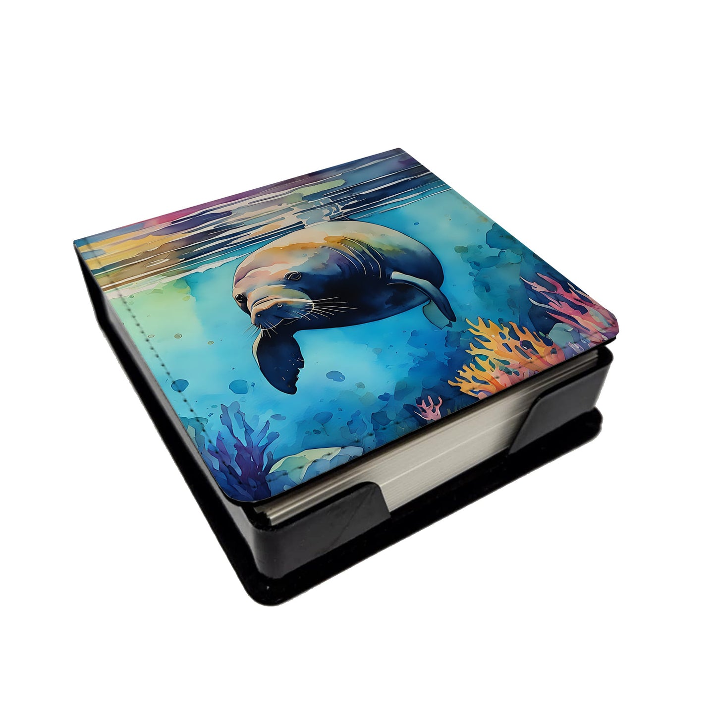 Manatee PU Leather Note Paper Holder