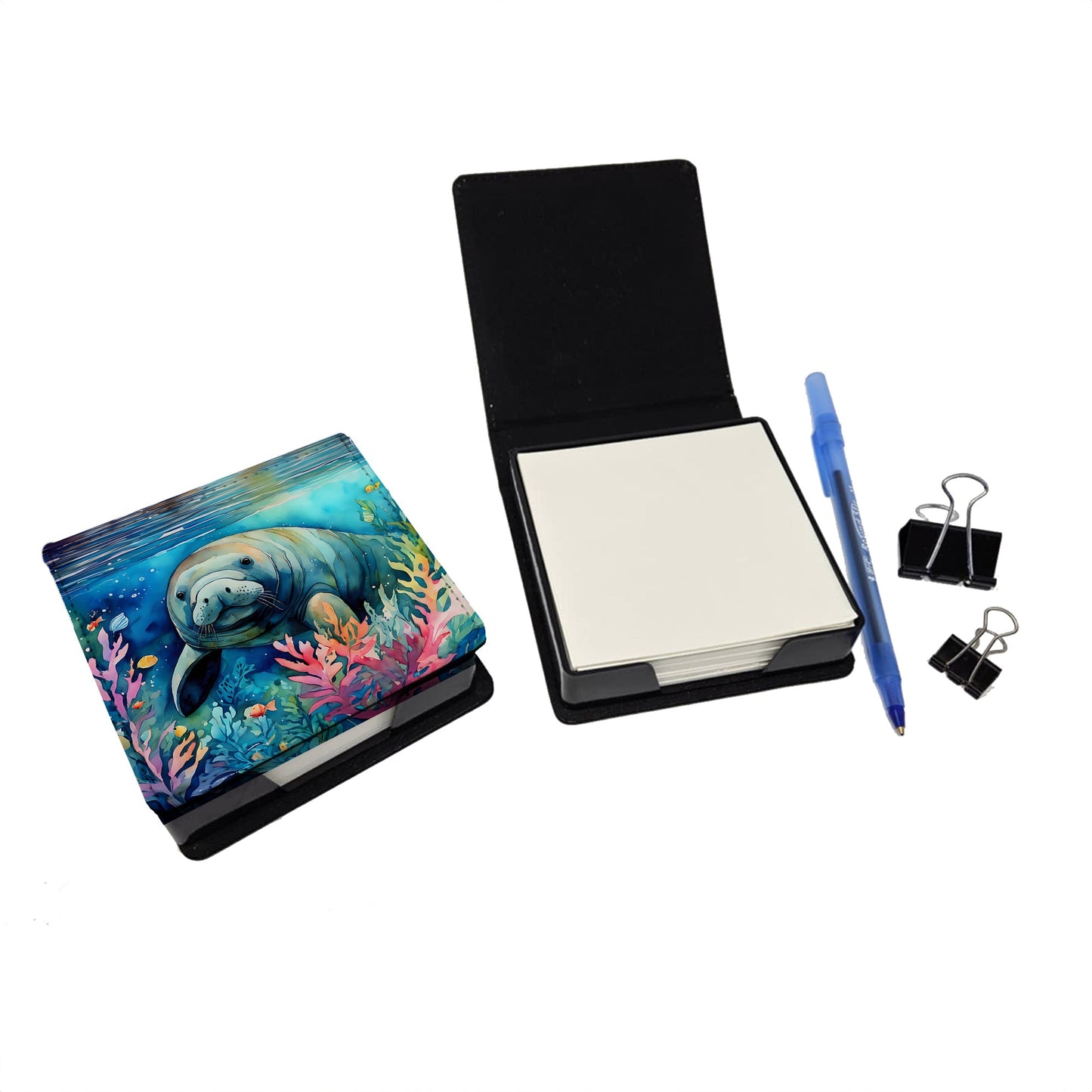 Manatee PU Leather Note Paper Holder