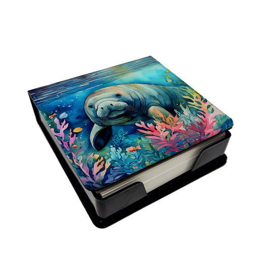 Manatee PU Leather Note Paper Holder