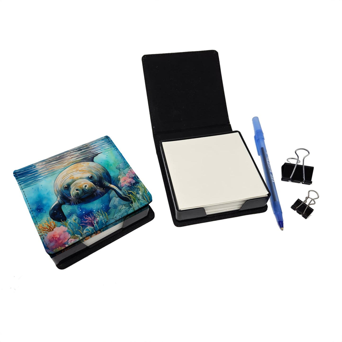 Manatee PU Leather Note Paper Holder