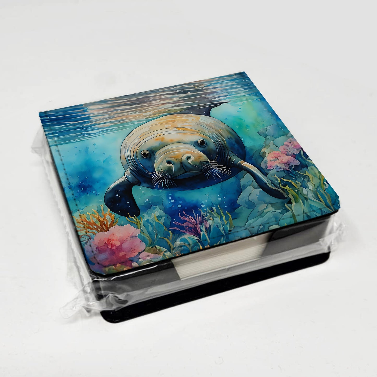 Manatee PU Leather Note Paper Holder
