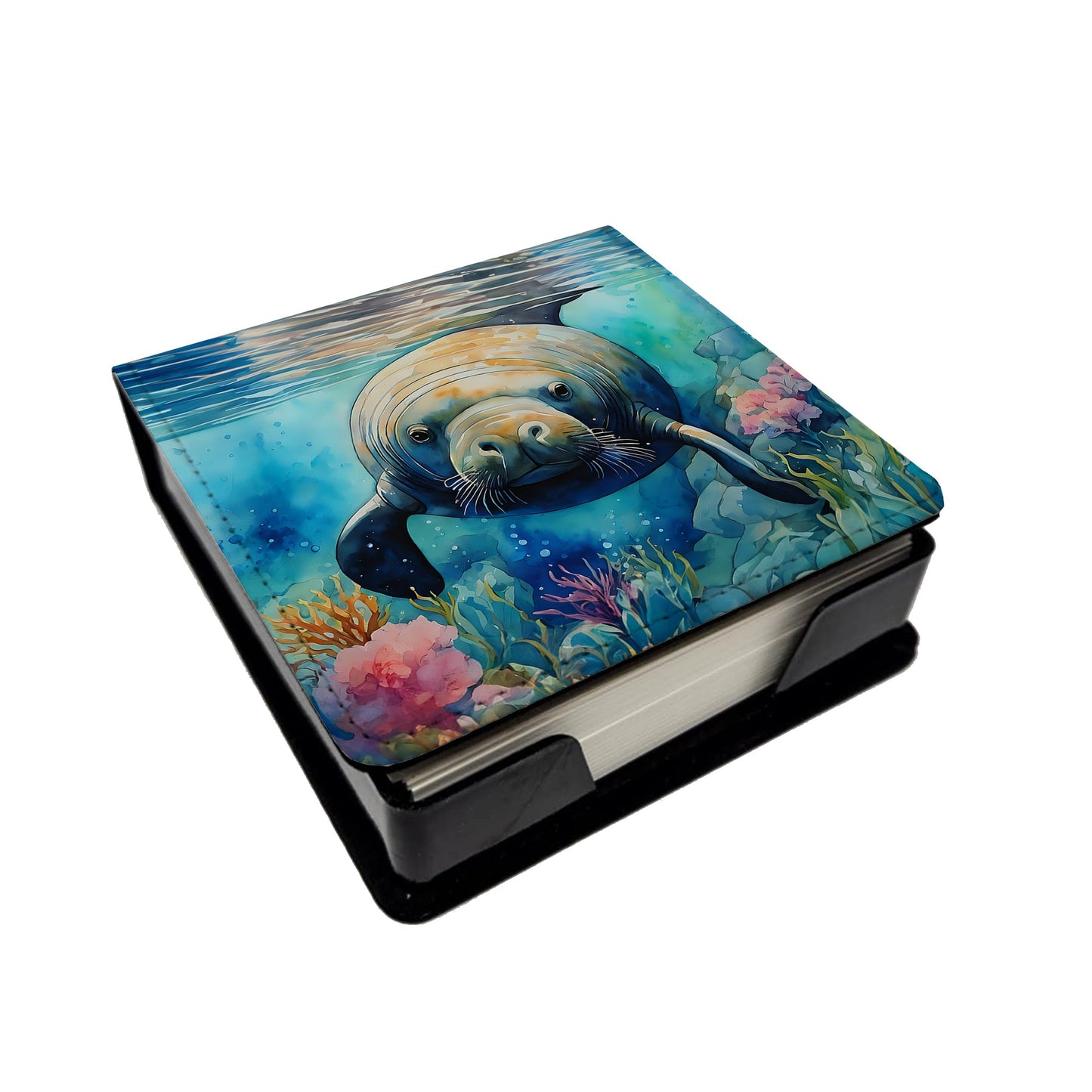 Manatee PU Leather Note Paper Holder