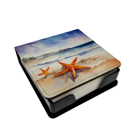 Starfish PU Leather Note Paper Holder