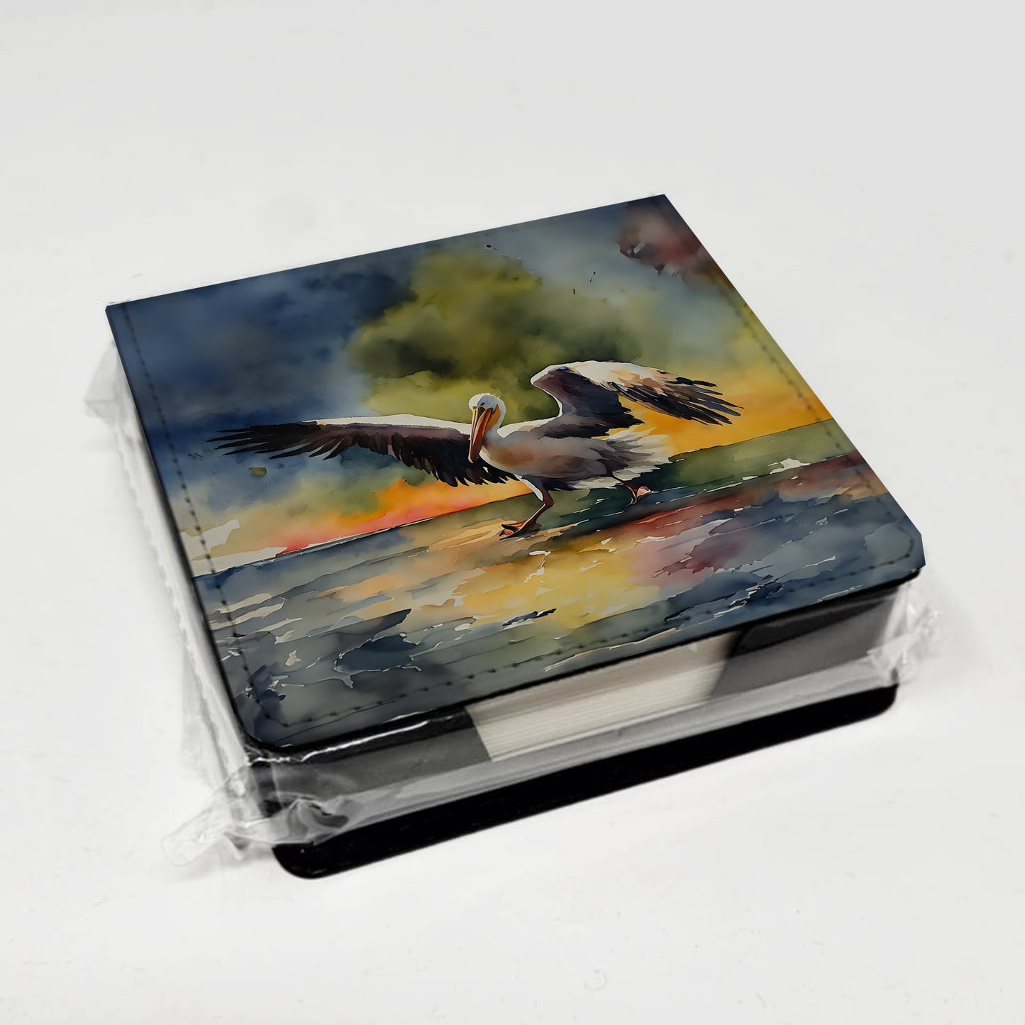 Pelican PU Leather Note Paper Holder