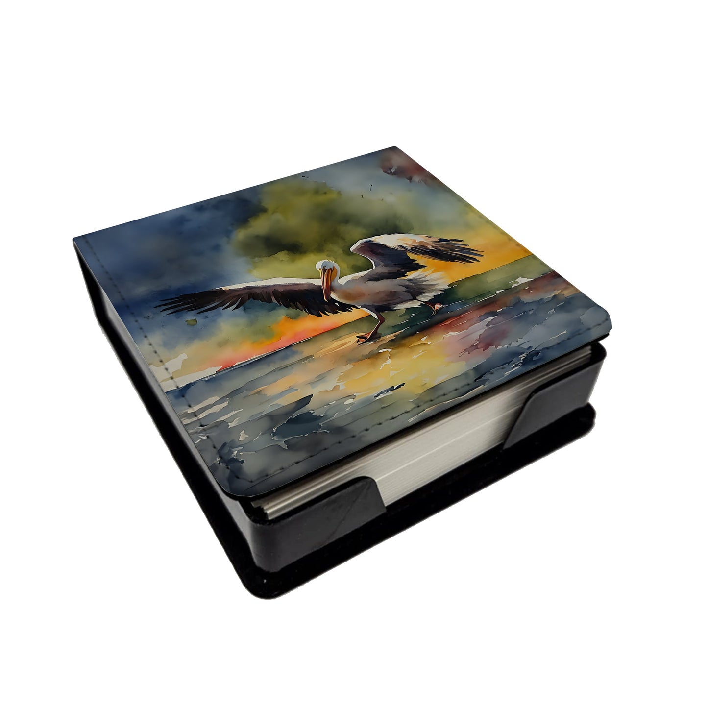 Pelican PU Leather Note Paper Holder