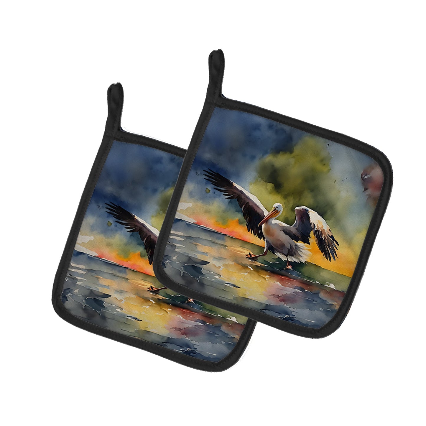 Pelican Pot Holders - Set of 2 Decorative Kitchen Helpers | Made in the USA