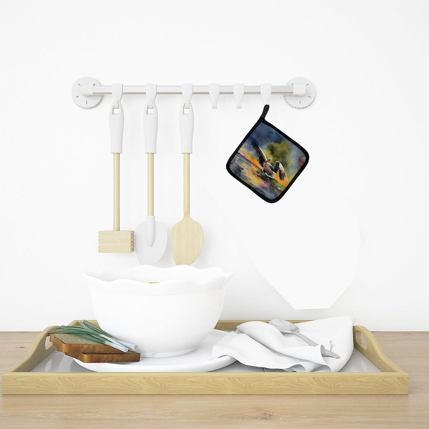 Pelican Pot Holders - Set of 2 Decorative Kitchen Helpers | Made in the USA