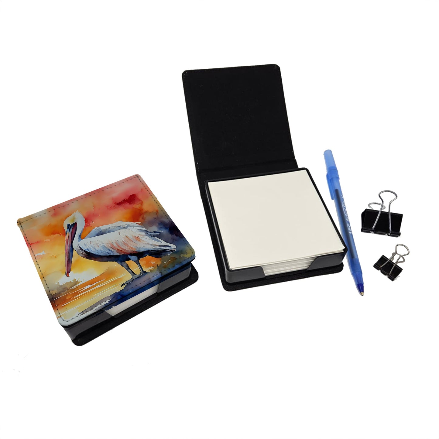 Pelican PU Leather Note Paper Holder
