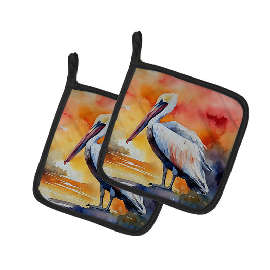 Pelican Pot Holders - Set of 2 Decorative Kitchen Helpers | Made in the USA
