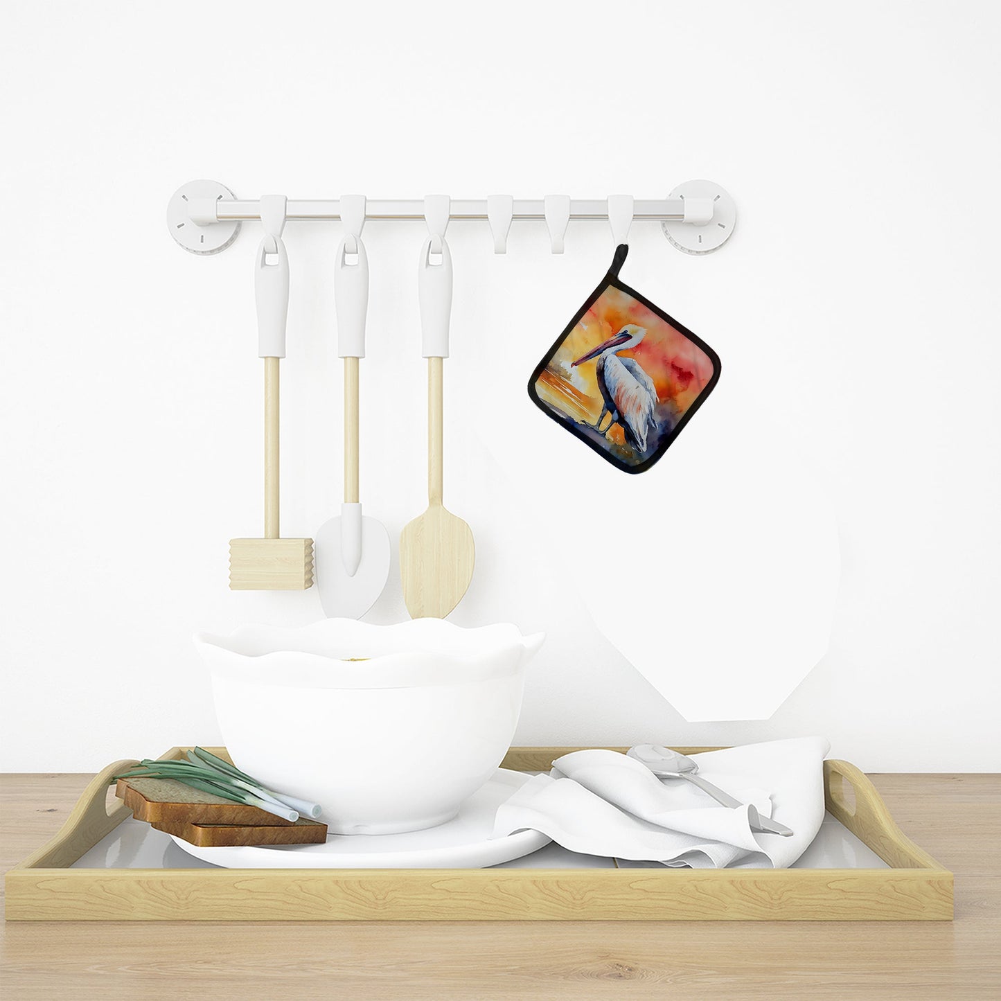 Pelican Pot Holders - Set of 2 Decorative Kitchen Helpers | Made in the USA