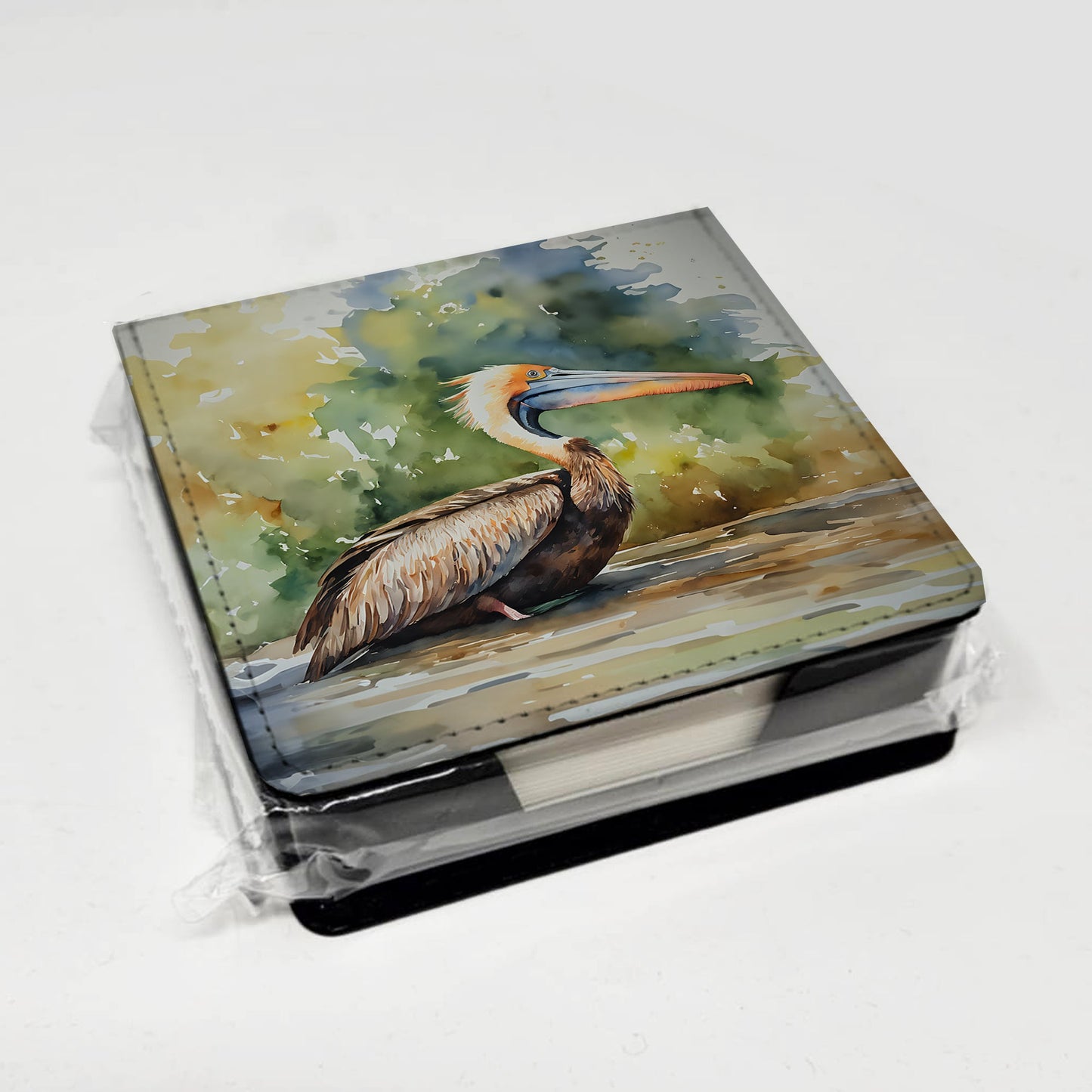 Pelican PU Leather Note Paper Holder