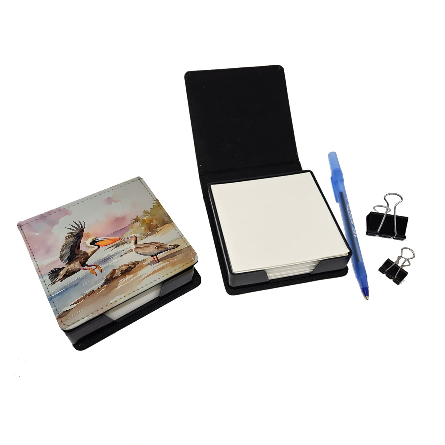 Pelican PU Leather Note Paper Holder