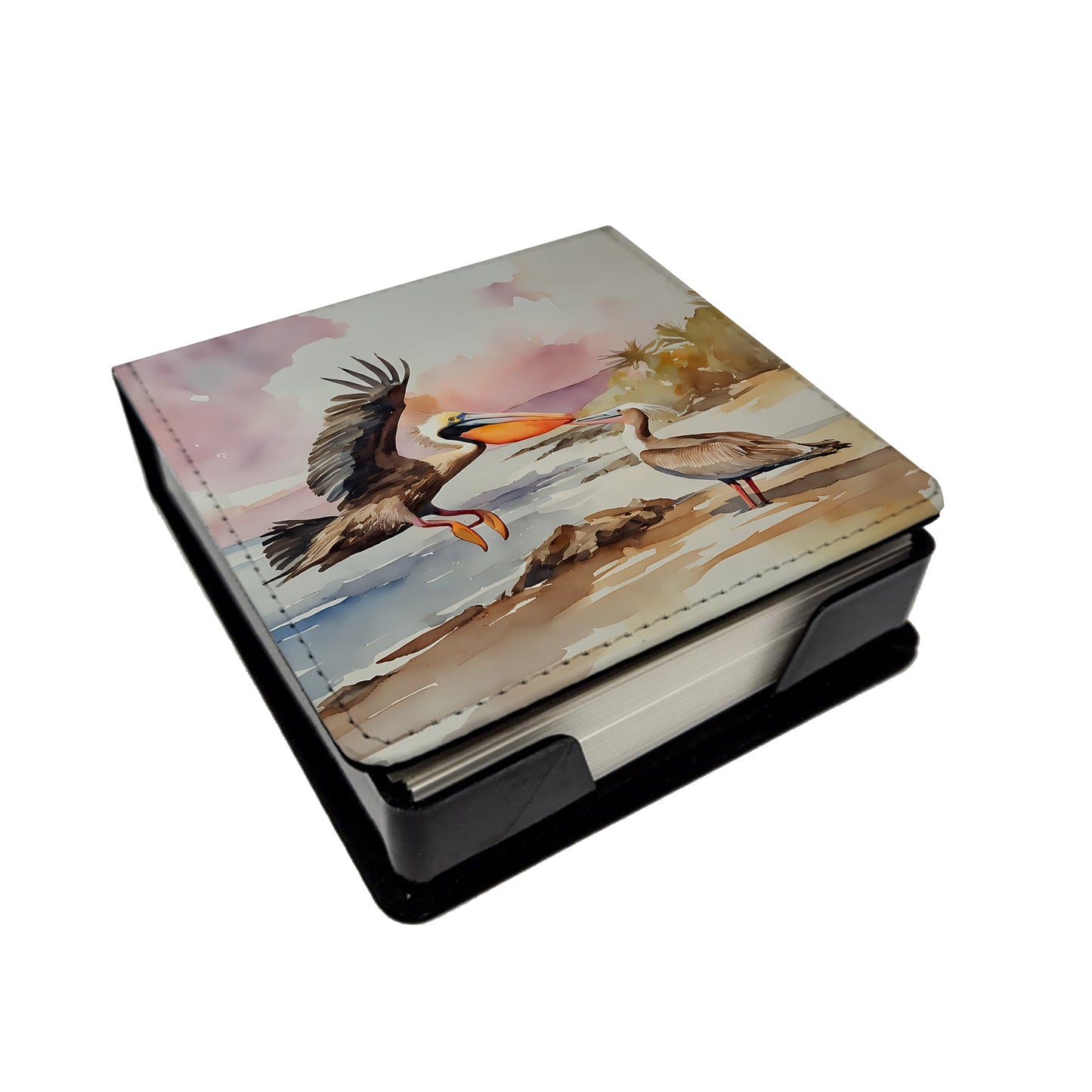 Pelican PU Leather Note Paper Holder