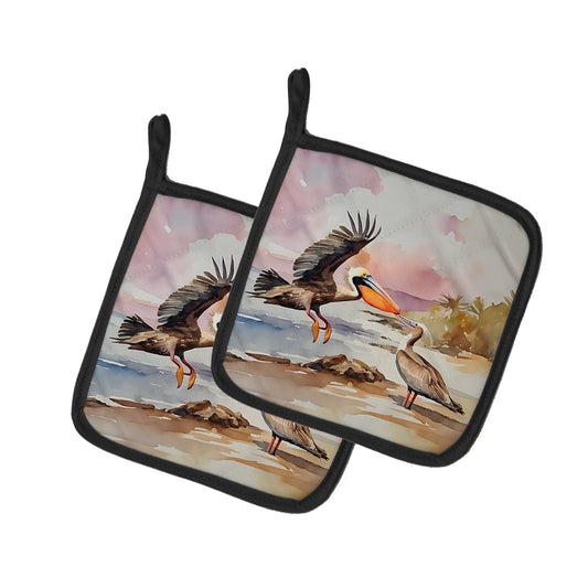 Pelican Pot Holders - Set of 2 Decorative Kitchen Helpers | Made in the USA