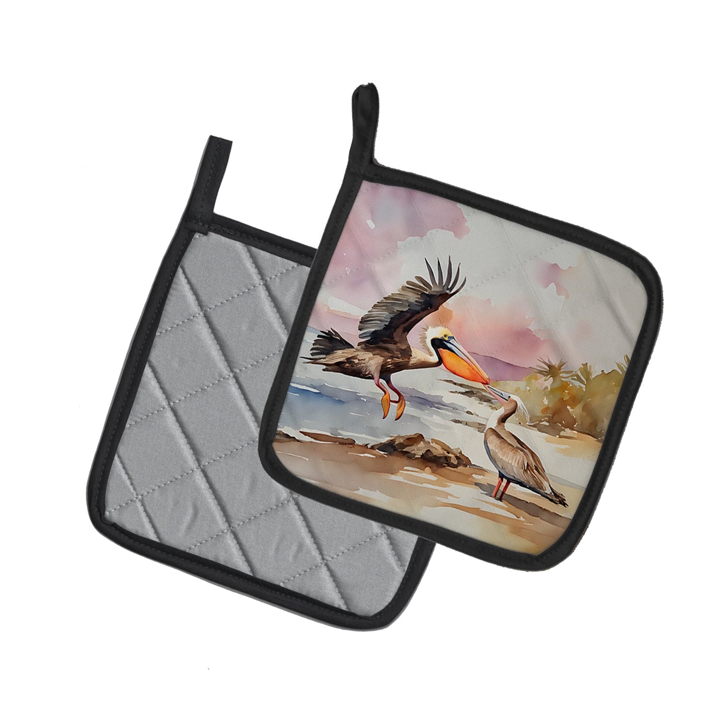 Pelican Pot Holders - Set of 2 Decorative Kitchen Helpers | Made in the USA