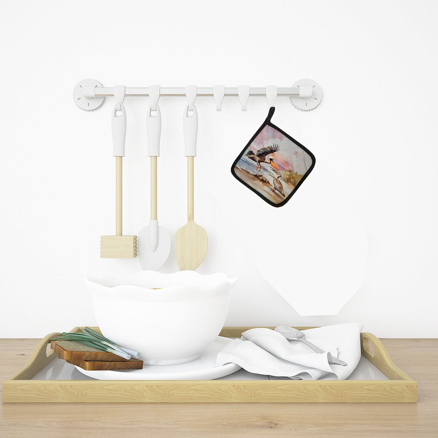 Pelican Pot Holders - Set of 2 Decorative Kitchen Helpers | Made in the USA