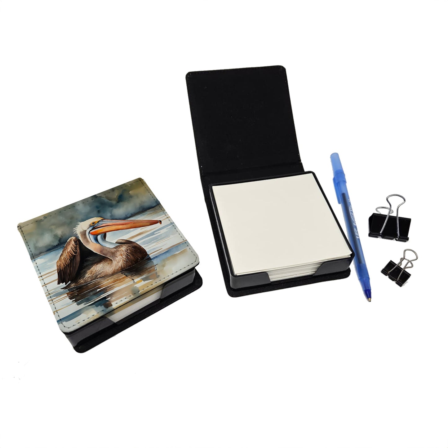 Pelican PU Leather Note Paper Holder
