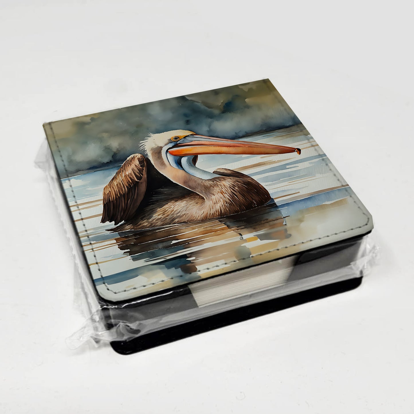 Pelican PU Leather Note Paper Holder