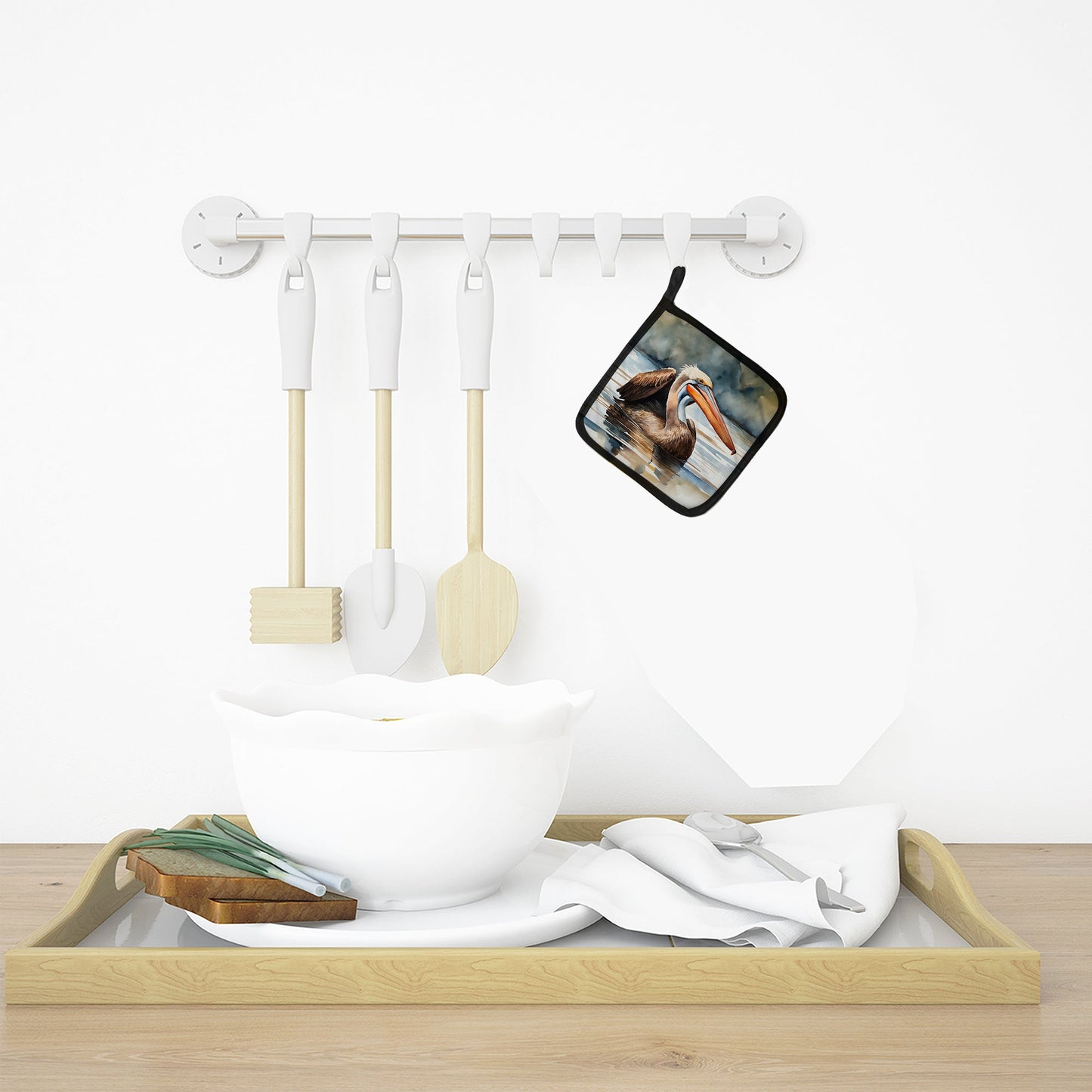 Pelican Pot Holders - Set of 2 Decorative Kitchen Helpers | Made in the USA