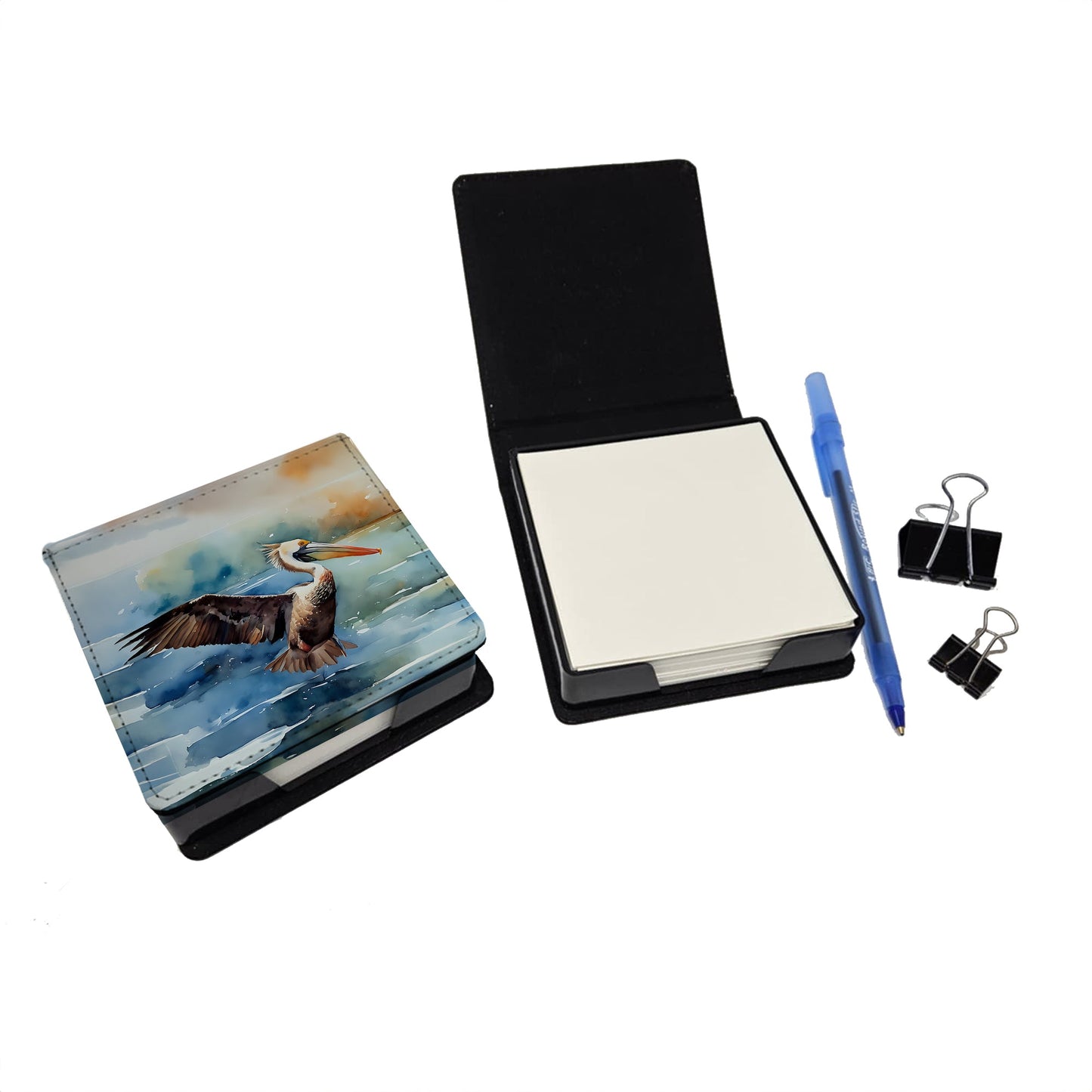 Pelican PU Leather Note Paper Holder