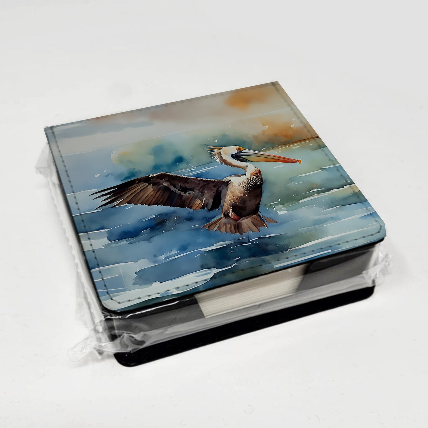 Pelican PU Leather Note Paper Holder