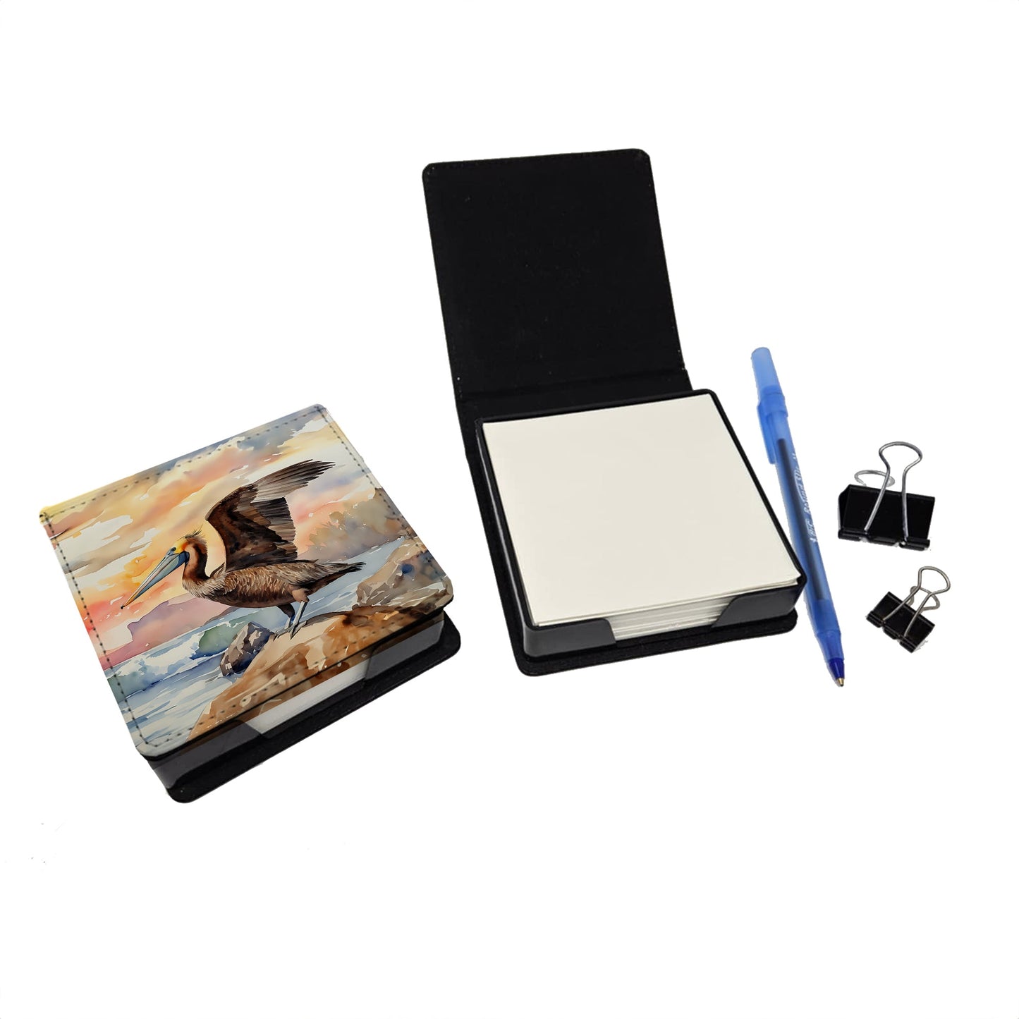 Pelican PU Leather Note Paper Holder