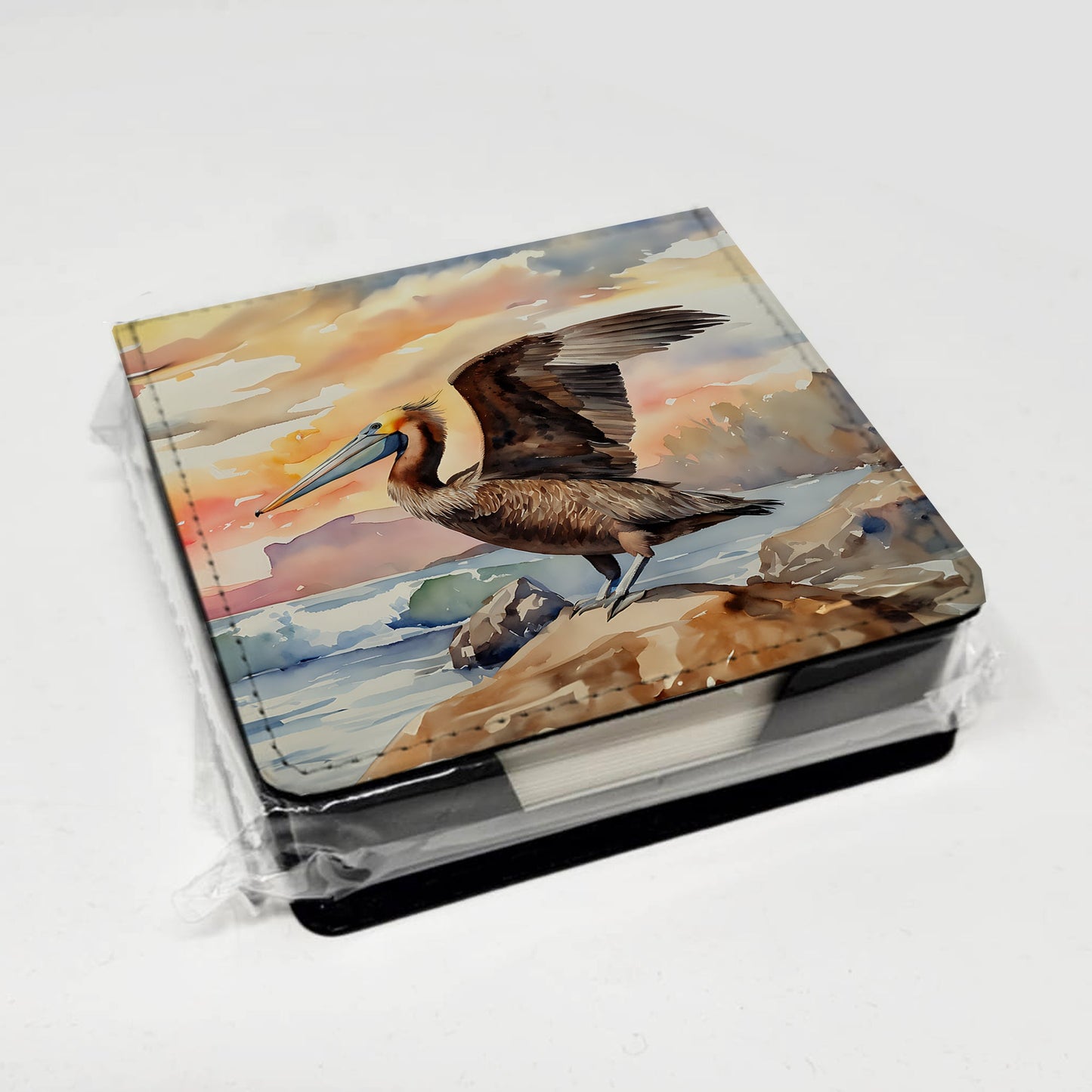 Pelican PU Leather Note Paper Holder