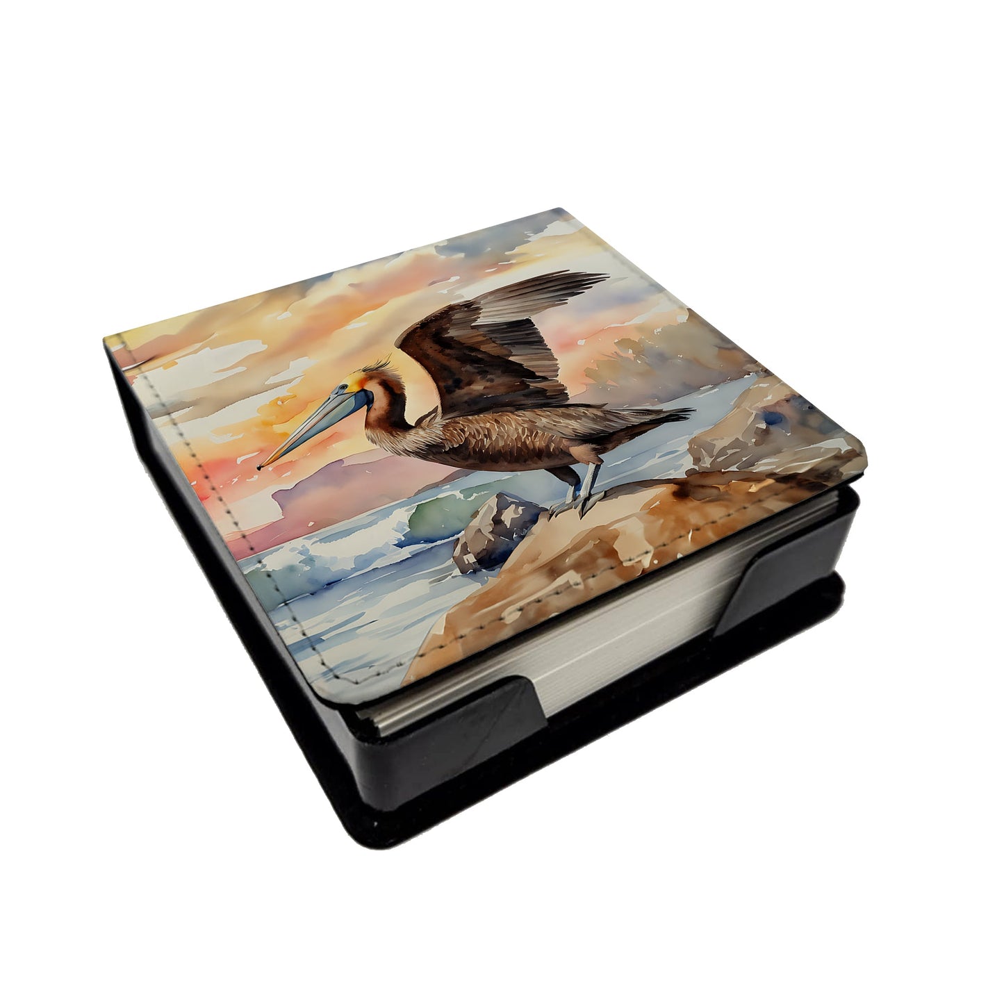 Pelican PU Leather Note Paper Holder
