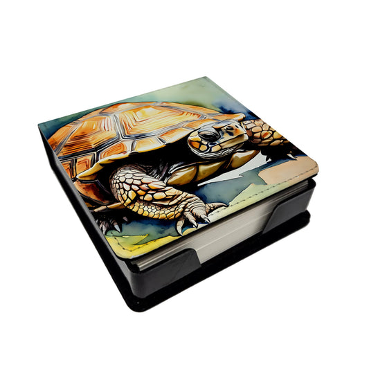 Turtles Tortoises PU Leather Note Paper Holder