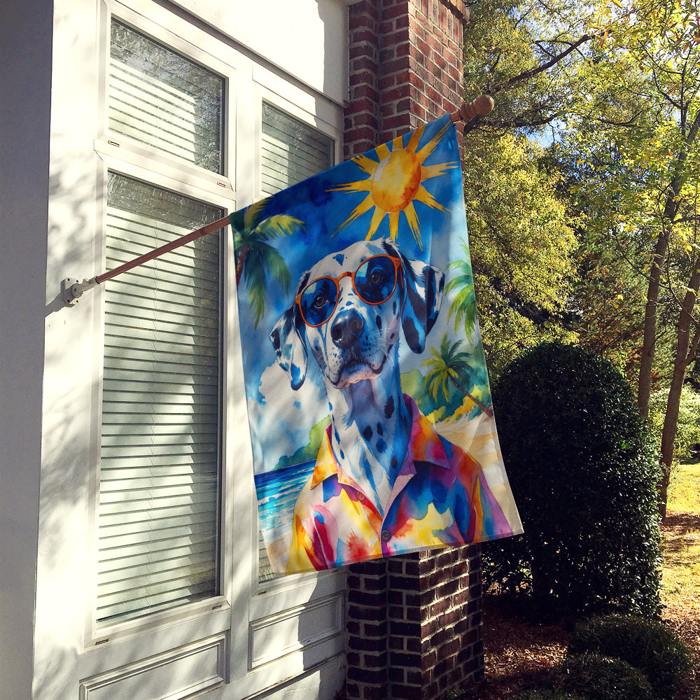 Dalmatian Summer Beach Time House Flag