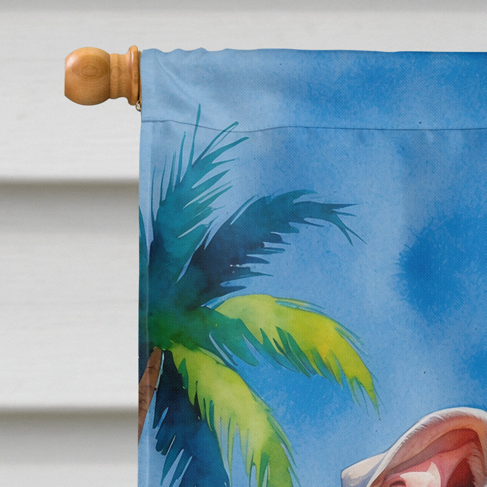 Pit Bull Terrier Summer Beach Time House Flag